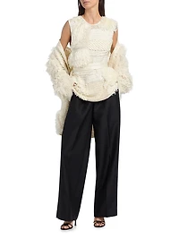 Laia Crochet Silk Top