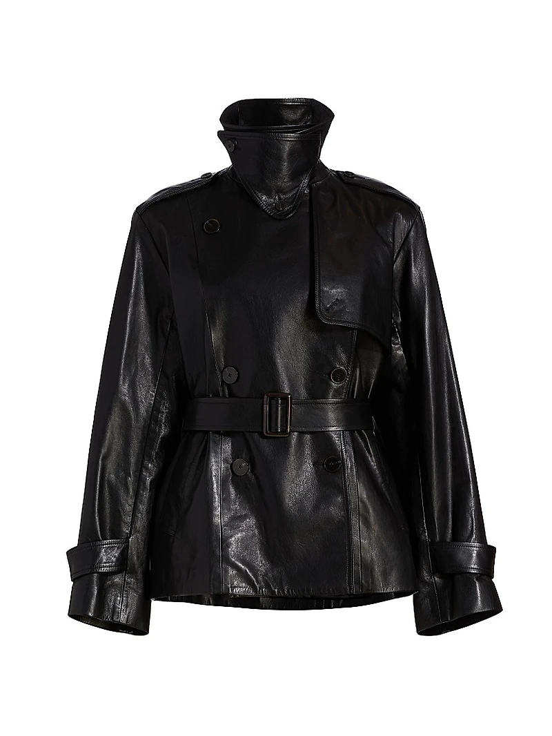 Iggy Double-Breasted Leather Jacket