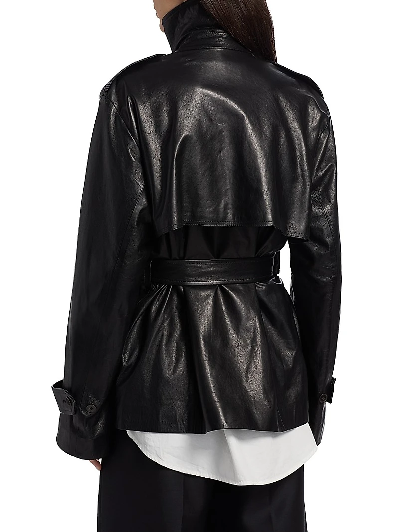 Iggy Double-Breasted Leather Jacket