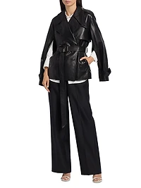 Iggy Double-Breasted Leather Jacket