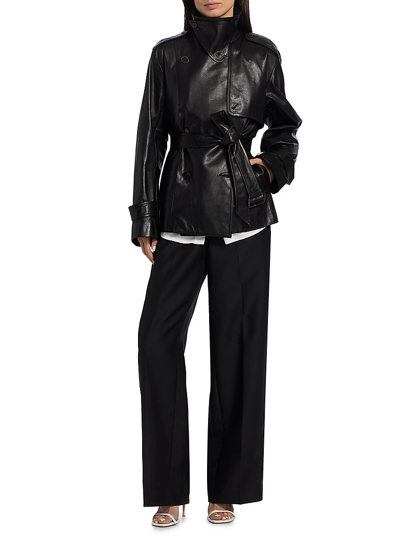 Iggy Double-Breasted Leather Jacket