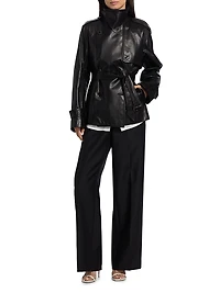 Iggy Double-Breasted Leather Jacket