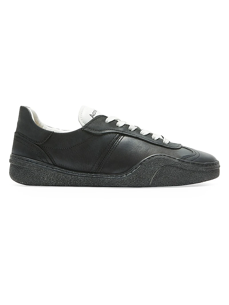 Bars Nubuk Leather Low-Top Sneakers