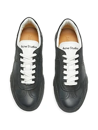 Bars Nubuk Leather Low-Top Sneakers