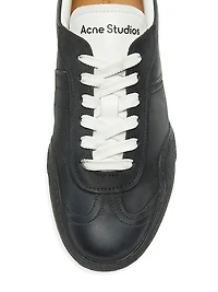 Bars Nubuk Leather Low-Top Sneakers