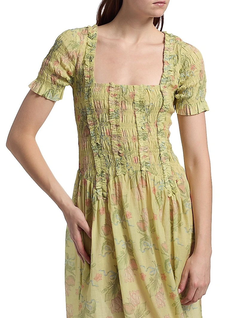 Raphaela Ruffle Midi-Dress