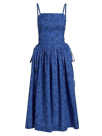 Angelina Drop-Waist Midi-Dress