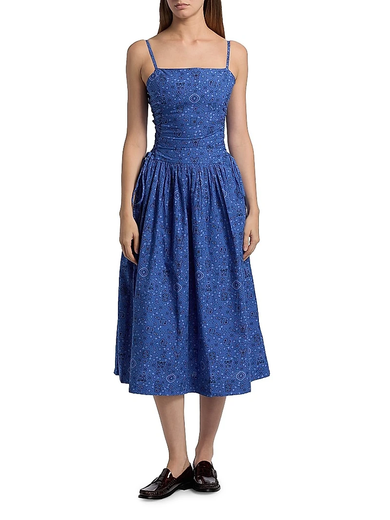 Angelina Drop-Waist Midi-Dress