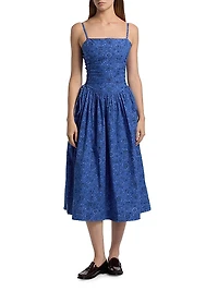 Angelina Drop-Waist Midi-Dress