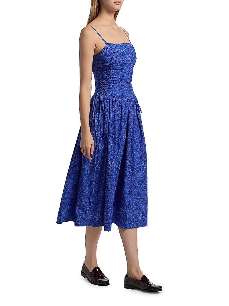 Angelina Drop-Waist Midi-Dress