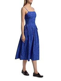Angelina Drop-Waist Midi-Dress