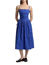 Angelina Drop-Waist Midi-Dress