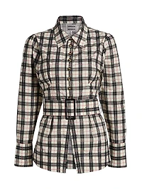 Harley Plaid Belted Shirt