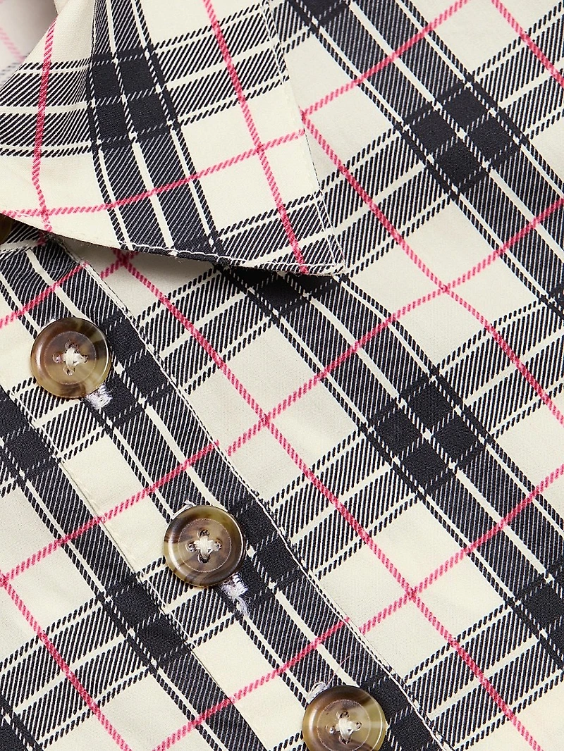 Harley Plaid Belted Shirt