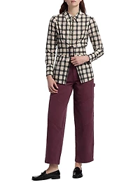 Harley Plaid Belted Shirt