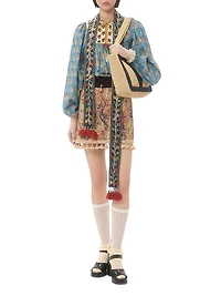 Embroidered Skirt on Piquet