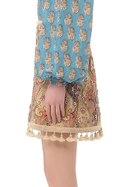 Embroidered Skirt on Piquet