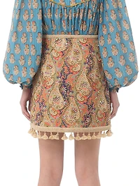 Embroidered Skirt on Piquet