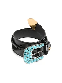 Vlogo Signature Brushed Calfskin Belt 30 MM