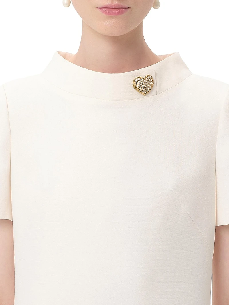 Crepe Couture Short Dress