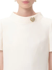 Crepe Couture Short Dress