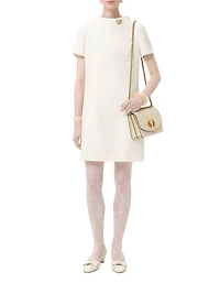 Crepe Couture Short Dress