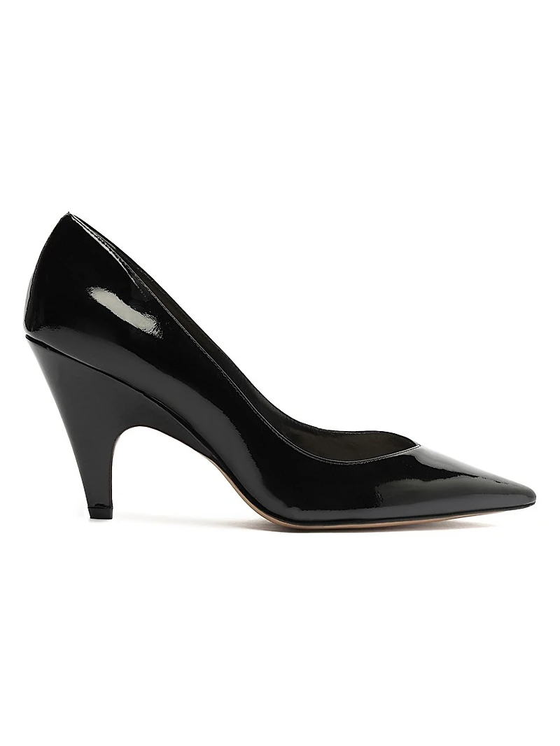 Frenchie 85MM Leather Pumps
