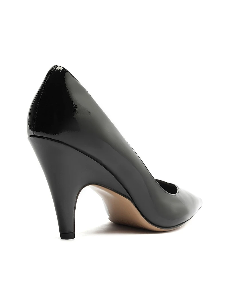 Frenchie 85MM Leather Pumps