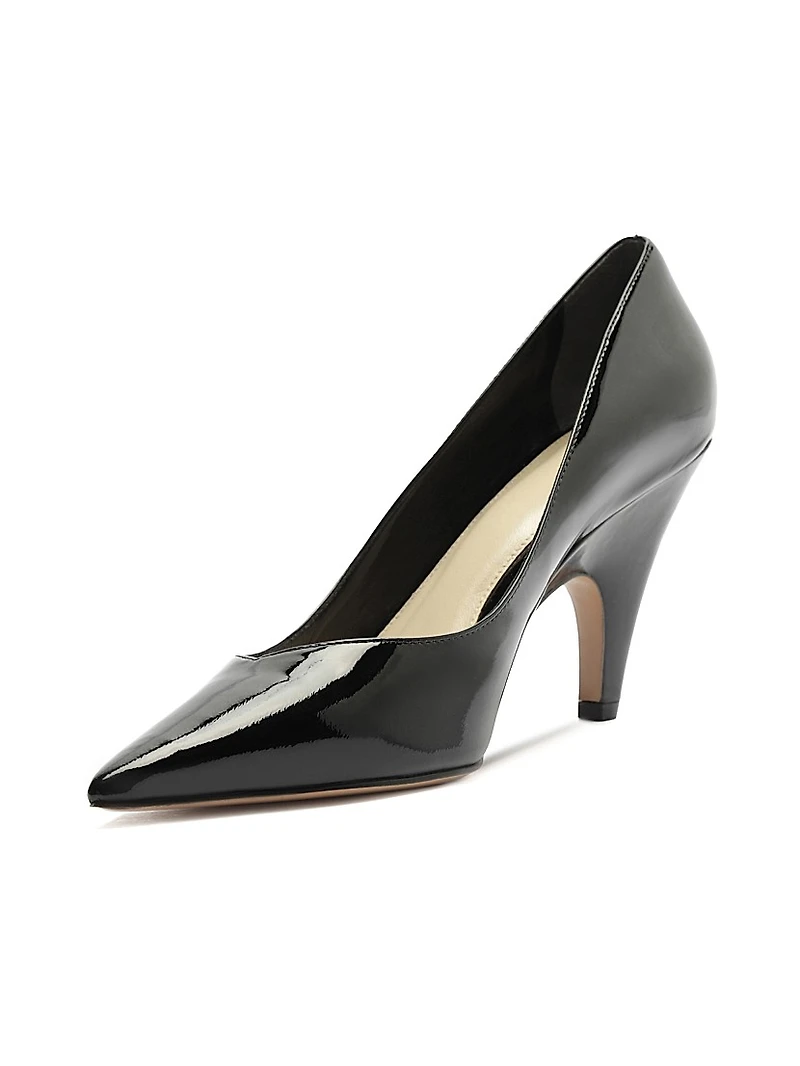 Frenchie 85MM Leather Pumps