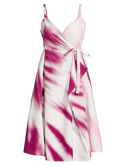 Thats A Wrap! Tie-Dye Midi-Dress