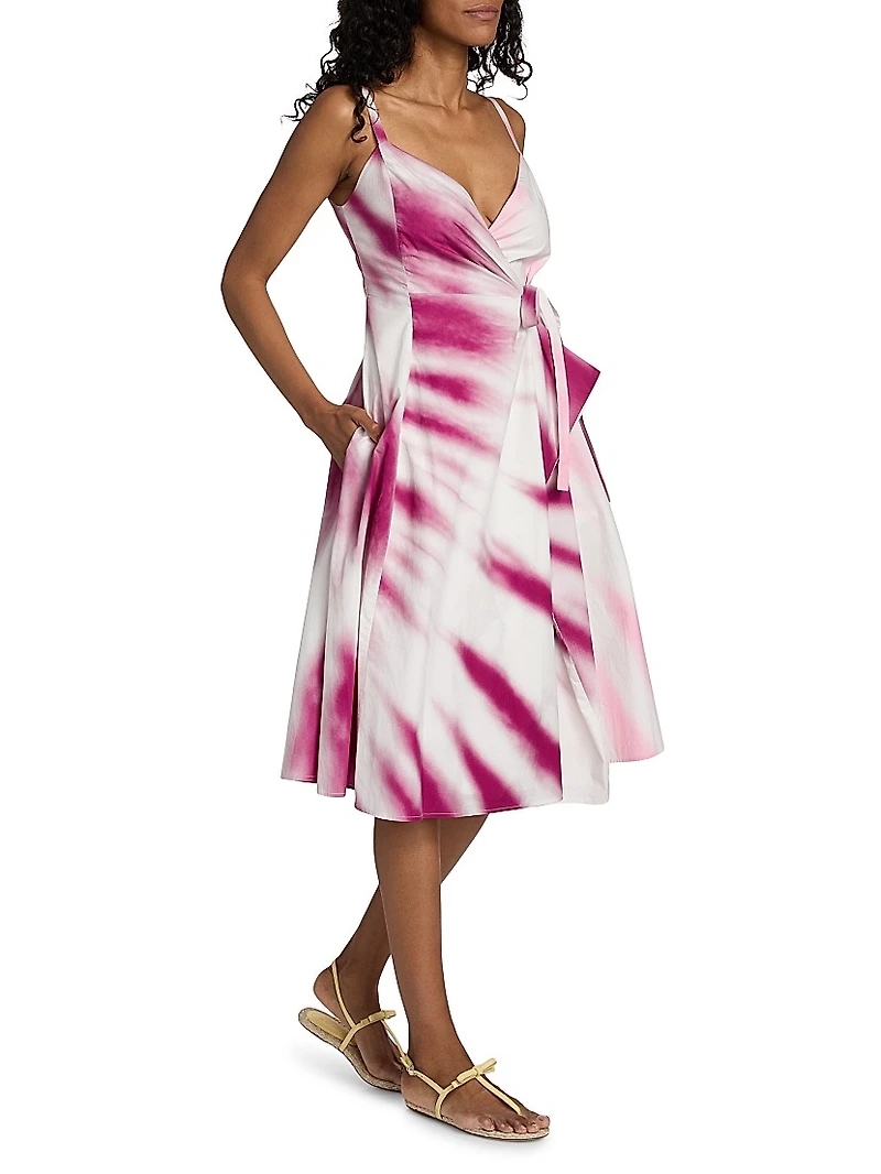 Thats A Wrap! Tie-Dye Midi-Dress