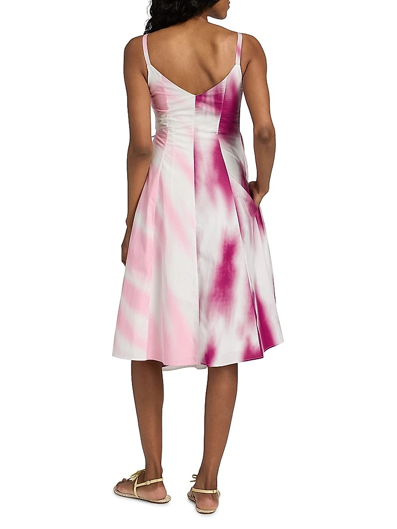 Thats A Wrap! Tie-Dye Midi-Dress