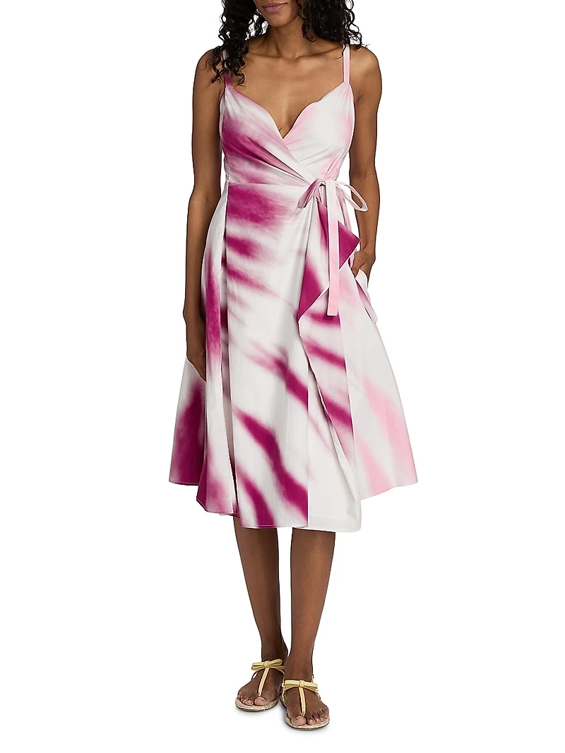 Thats A Wrap! Tie-Dye Midi-Dress