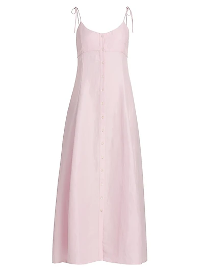 High Garden Satin Maxi Dress
