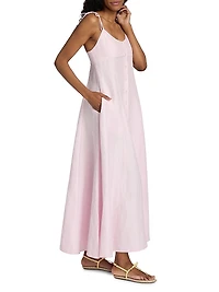 High Garden Satin Maxi Dress