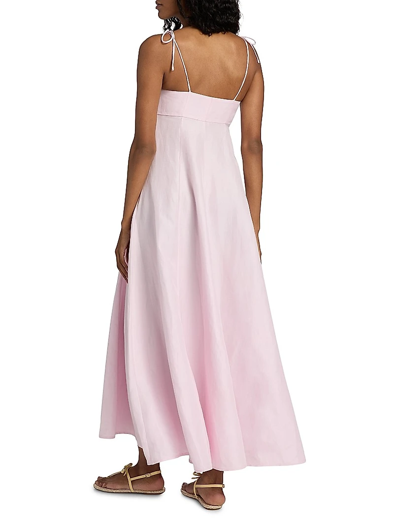 High Garden Satin Maxi Dress