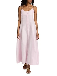 High Garden Satin Maxi Dress