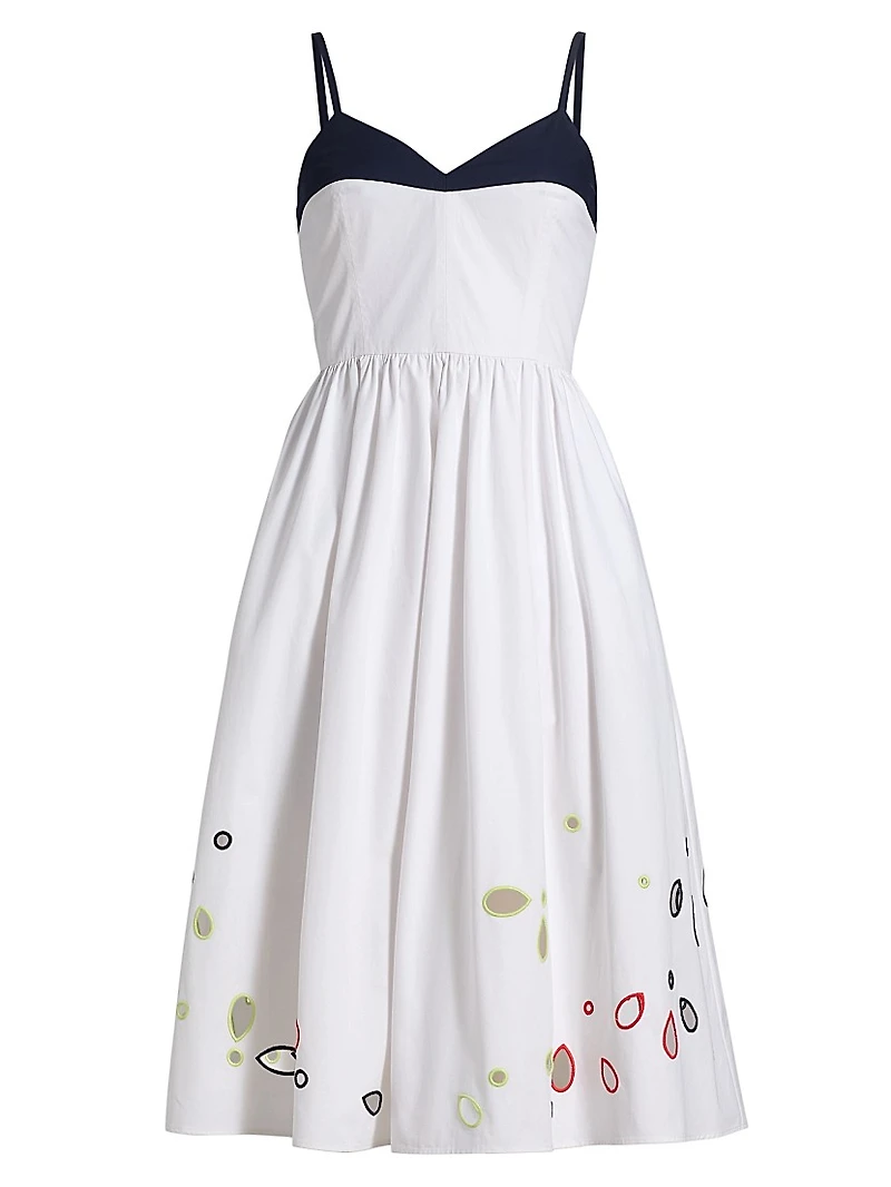 Undress Eyelet-Embroidered Cotton Midi-Dress