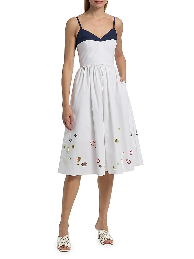 Undress Eyelet-Embroidered Cotton Midi-Dress
