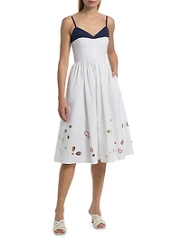 Undress Eyelet-Embroidered Cotton Midi-Dress