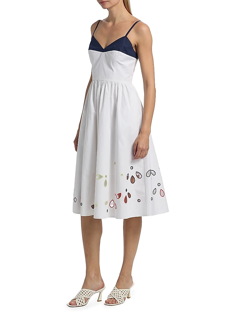 Undress Eyelet-Embroidered Cotton Midi-Dress