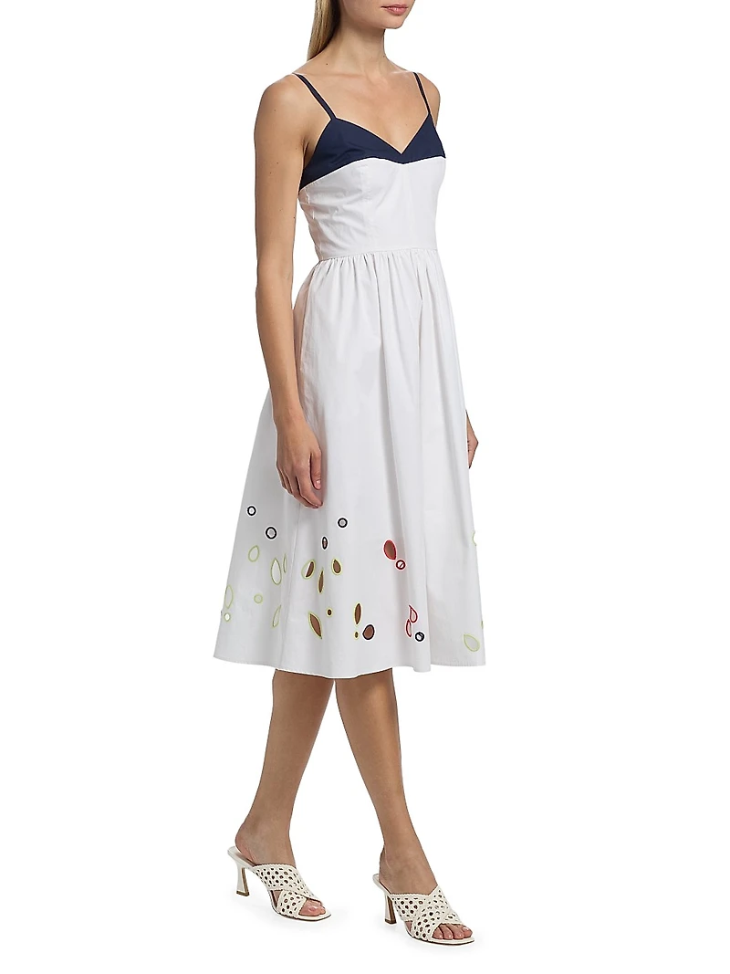 Undress Eyelet-Embroidered Cotton Midi-Dress
