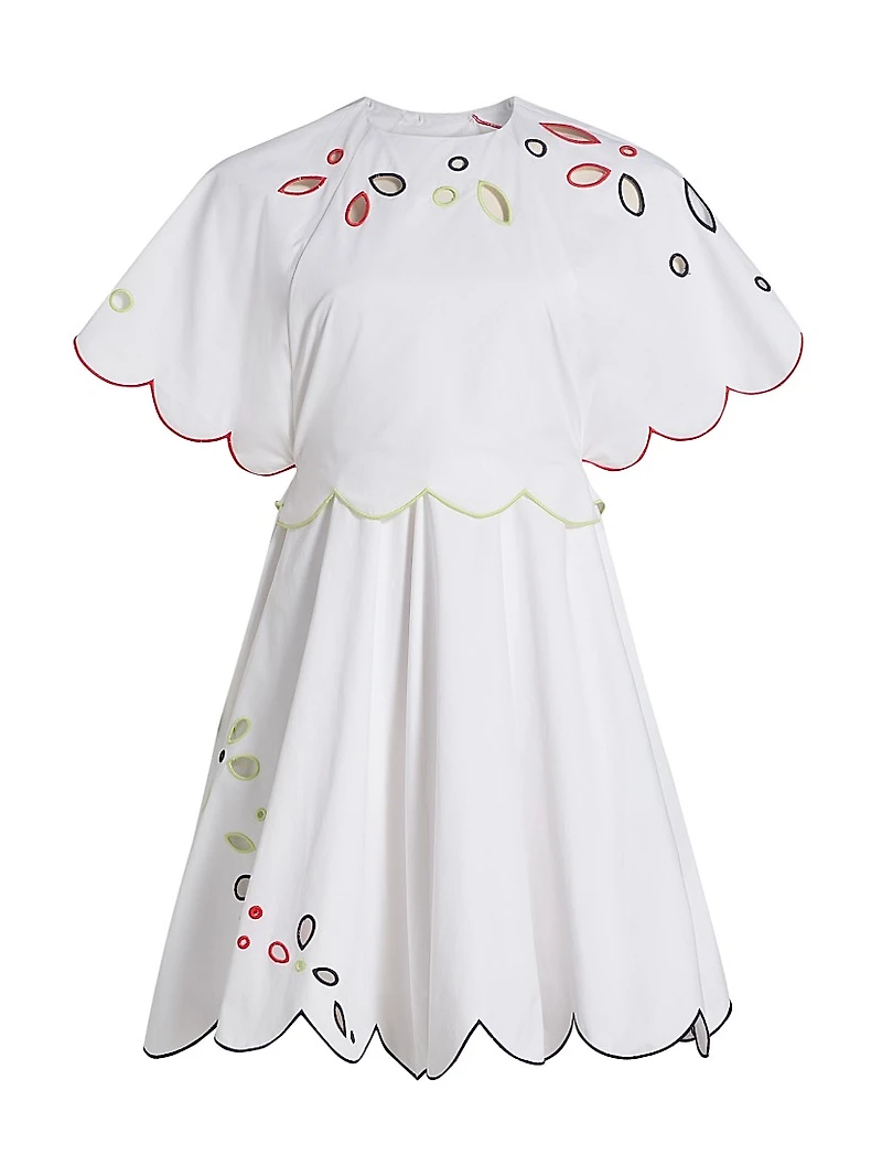 Buttercup Scalloped Cotton Minidress