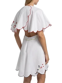 Buttercup Scalloped Cotton Minidress