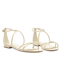 Lory Patent Leather Flat Sandals