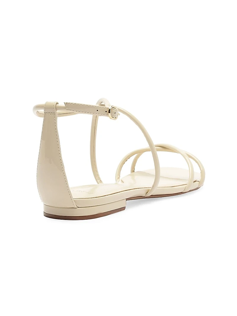 Lory Patent Leather Flat Sandals