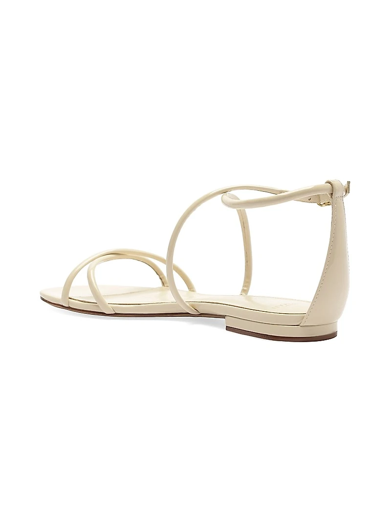 Lory Patent Leather Flat Sandals