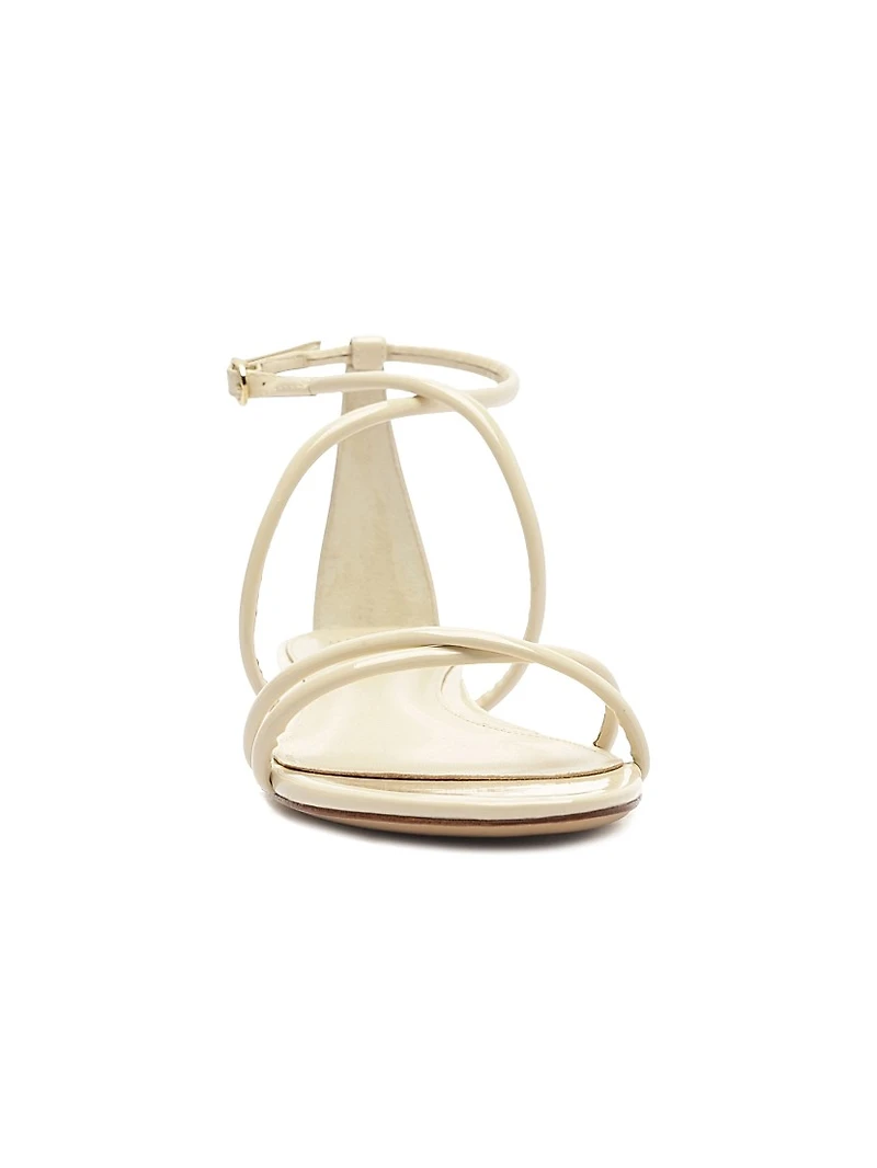 Lory Patent Leather Flat Sandals