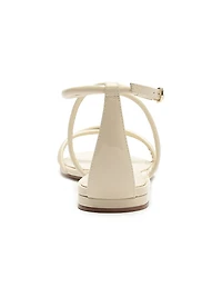 Lory Patent Leather Flat Sandals