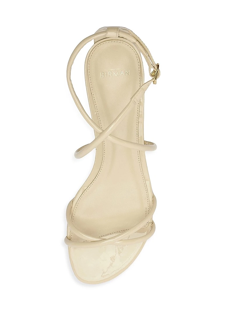 Lory Patent Leather Flat Sandals